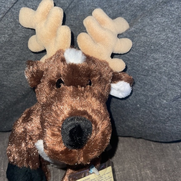 WEBKINZ Ganz REINDEER HM137 Hang/But tag no code stuffed animal … - Picture 2 of 12